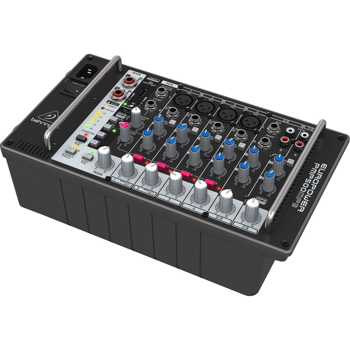 Amazon.com: Behringer EUROPOWER PMP500MP3 Ultra-Compact 500